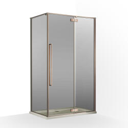 Wellis Mika 120×90 cm szögletes zuhanykabin, szálcsiszolt vörös arany WC00572 (WC00572)