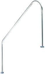  Medence korlát, AISI316, FX-05, 660 x 1219 mm, ezüst, rozsdamentes acél, polírozott, karimás rögzítés, 1 db/csomag (AS-119006)