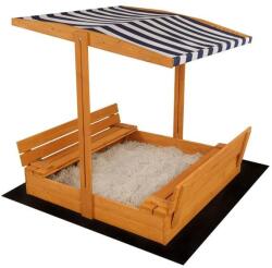 Baby Mix Loc de joacă din lemn pentru copii cu bănci și acoperiș Baby Mix 120x120 cm (CAR-57989)