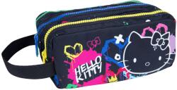 COOLPACK Penar Cool Pack Primus - Hello Kitty Neon Black, 3 fermoare și mâner (F060034) Penar