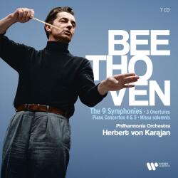 Herbert von Karajan - Beethoven: The 9 Symphonies, 3 Overtures, Piano Concertos Nos. 4 & 5, Missa Solemnis (7 CD) (5026854276700)