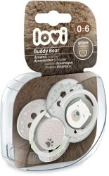 LOVI Lovi, Buddy Bear, suzeta dinamica din silicon, 0-6 luni, 2 buc