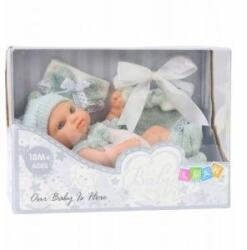 LEAN Toys Doll Baby Infant Gray Outfit Hat Bib 18 cm