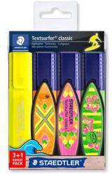 STAEDTLER Evidențiator, set, 1-5 mm, STAEDTLER "Textsurfer® Classic 364", 3+1 culoare, 4 buc