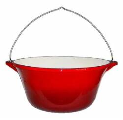 Perfect Home Ceaun din Fonta Emailata, 30 l, Rosu, Perfect Home (MRK-30E) Ceaun