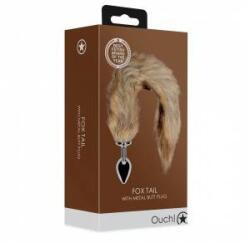 EasyToys Fox Tail Plug Brown - Metal Intimate Accessory with Fluffy Tail