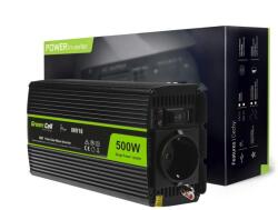 Green Cell Инвертор green cell, 12/220v, dc/ac, 500w/1000w, Чиста синусоида - ggbox