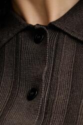 MM by Max Mara тениска тип пулове с яка дамска от лен RIVETTO (2616361018600) - answear - 254,06 лв
