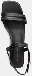 Tommy Hilfiger сандали с дебел ток от кожа LOW HEEL SANDAL STITCHING (FW0FW09345)