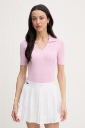Lacoste tricou pentru femei, cu vâscoză PPY2-POD010_30X (AF9874)