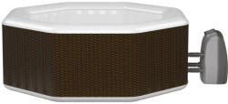 avenli Vermont felfújható jakuzzi barna rattan hatású 195x195x70cm (17654EUV31)