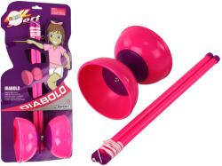 LEAN Toys Rózsaszín Diabolo zsonglőr készlet (16680)