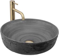 Rea Babilon Silver, pultra szerelhető mosdó 420x420x130 mm, szürke, REA-U5417 (REA-U5417)