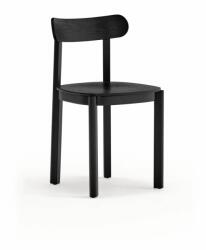 Teulat Scaun de dining negru cu aspect de lemn de frasin Nara - Teulat