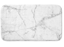 douceur d'intérieur Covoraș de baie alb/gri din material textil 45x75 cm Marbre - douceur d'intérieur Covor baie