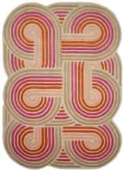 Flair Rugs Covor roz țesut manual din lână 140x200 cm Spiral Shaped - Flair Rugs Covor