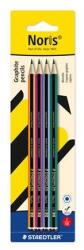 STAEDTLER Grafitceruza készlet, HB, hatszögletű, STAEDTLER "Noris® 120 színes kiadás", 4 db, 4 db