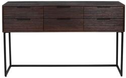 White Label Тъмнокафява конзолна маса от масивно тиково дърво 35x135 cm Webster - White Label (4100095)