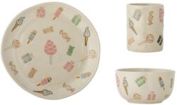 Bloomingville Mini Глинен детски комплект за хранене 3 бр. Sweets - Bloomingville Mini (82062684)