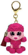 Ty TY: Mini Boos clip figurină din plastic PATSY - pudel roz (TY 25073)