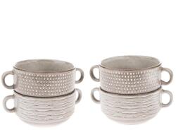 Dakls Светлокафяви керамични купички в комплект 4 бр. за супа 470 ml - Dakls (HP655)