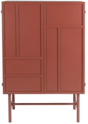 White Label Living Червено метално шкафче 70x105x35 cm Davis - White Label (1001063)