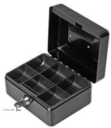 FOROFFICE Pénzkazetta kulcsos 15x18x8cm Forofis fekete színben (91621)