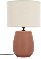 Yes Everyday Теракотена керамична настолна лампа с текстилен абажур (височина 41, 5 cm) Irvin - Yes Everyday (0828163)