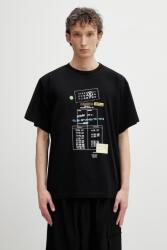 MM6 Maison Margiela t-shirt férfi pamut - fekete XL - answear - 81 990 Ft