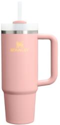 STANLEY Прасковен термос със сламка от неръждаема стомана 890 ml Quencher H2. O FlowState Tumbler Peach Rose - Stanley (100000148879)