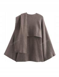 Shein Női Poncsó Csípőig Érő Gombokkal __38