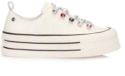 Goe Női sportcipő Goe for Shoes TT2N4072 krémszínű platformos tornacipő (TT2N4072)
