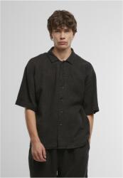 Urban Classics Acid Washed Musselin Shirt black