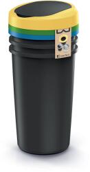 KEDEN Set de coșuri de gunoi Compacta R cu capac basculant 3×25 l Cos de gunoi