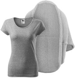 Bontis Set damă: Cardigan tricotat și tricou - Gri deschis / Melanj gri închis | S (set-L497/MAL122_4/gr_mlng_S)