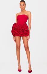 Prettylittlething Piros Egyszerű Rövid Szoknya-rövidnadrág Overál Prettylittlething 32