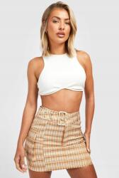 Boohoo Kockás Mini Military Szoknya 38-AS
