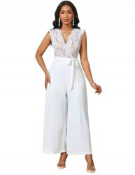 Shein Elegáns Női Overál Csipkével S
