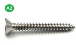 Koelner - Rawlplug Süllyesztett fejű lemezcsavar 4, 2x22mm A2 rozsdamentes DIN7982