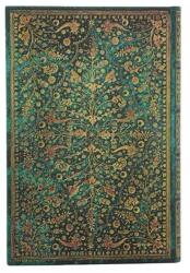Paperblanks határidőnapló 18 hó (2026. júl-2027. dec. heti), mini, horizontal, Emerald Flower (DE1874-3)