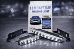  16 LED DRL Nappali Menetfény szett 12V - Hideg Fehér, Vízálló, Univerzális