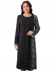 Shein Ruha Chiffon Maxi Fazon Boríték Keleti Minta S
