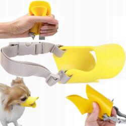  Kutya Szájkosár Kacsa Csőr Vicces Puha S (DogMuzzle yellow)