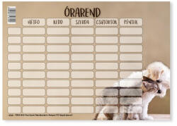  Órarend pd 165x117 mm Monsters 2026 (PAP0019-0632)