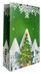 Paper Craft SET 10 pungi de cadou mici Brad Craciun