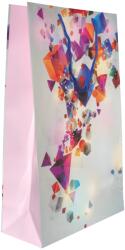 Paper Craft SET 10 pungi cadou mari cu model forme geometrice