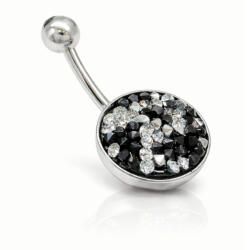 ROCKOS piercing - 15 mm (fekete-ezüst) (2026041611)