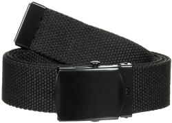 MFH Curea textila neagra unisex, ajustabila, 130 cm, cu catarama metalica (22553A)