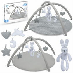 Kidwell Covoras de joaca fata-verso kidwell grace bunny cu arcada interactiva, 5 jucarii si cutie muzicala in forma de iepuras