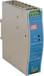 MeanWell Sursa de alimentare în comutatie 48V 1.6A 76.8W pe sina DIN Mean Well (NDR-75-48)